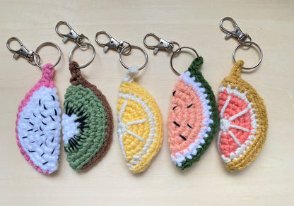 Fruit Slice Keychains