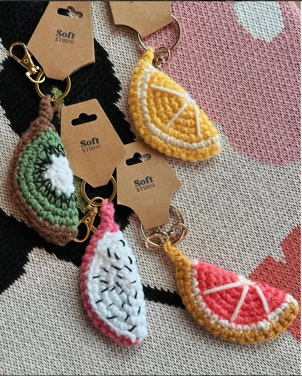 Fruit Slice Keychains